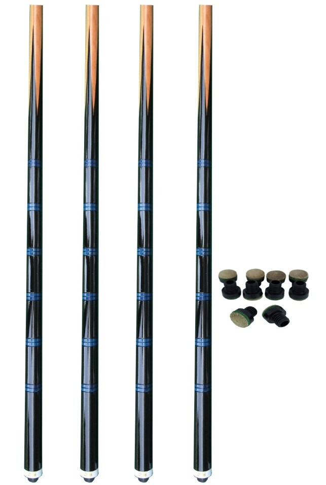 Billard Queue Billardqueues im 4er Set Billardqueue Blue Line Queues Sparpack