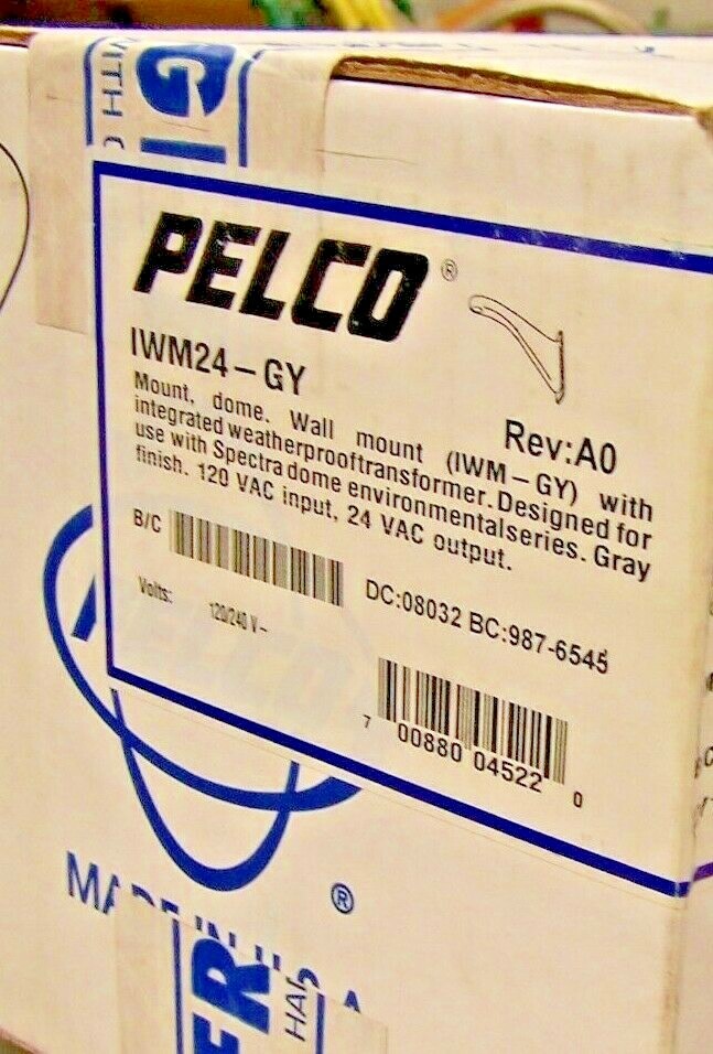 🔥 NEW PELCO IWM24-GY SPECTRA DOME CAMERA ENVIRONMENTAL SERIES WALL MOUNT