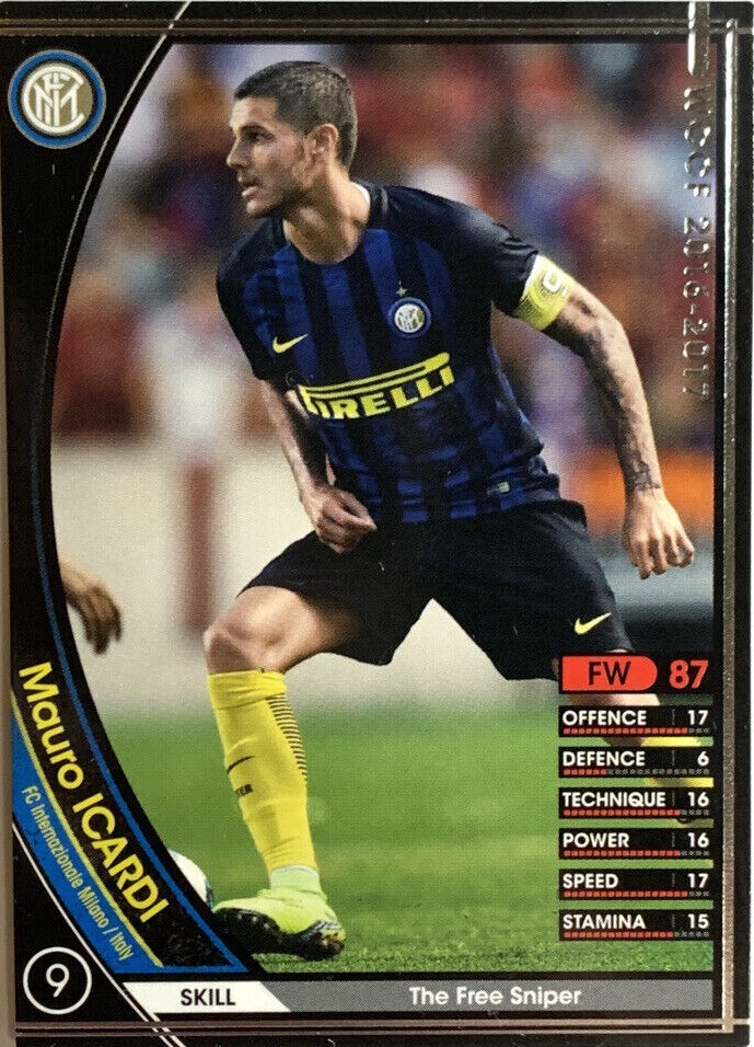 Mauro Icardi WCCF PANINI soccer card Japan sports 222/389