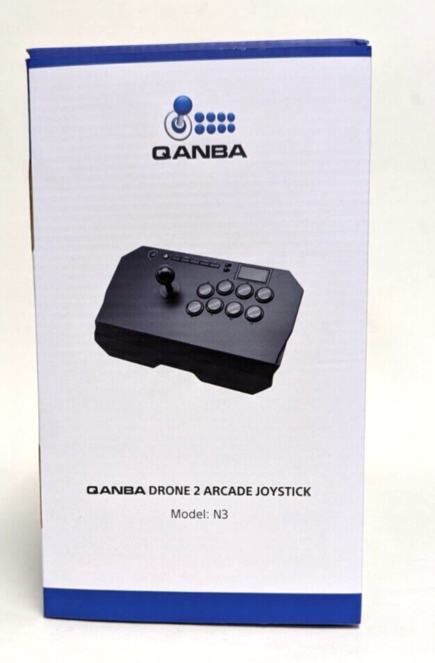 QANBA Drone 2 Arcade Joystick For PS5, PS4  Wired USB cord length 7.5ft Black