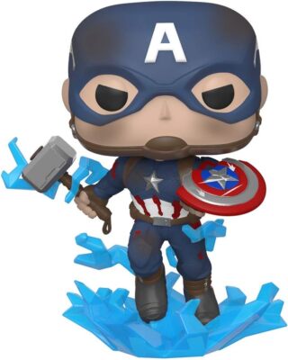 Funko Pop Marvel: Avengers Endgame - Captain America with Broken Shield & Mjoini