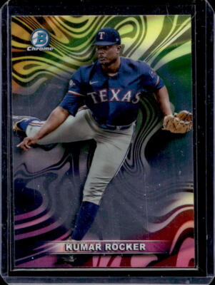 2022 Bowman Chrome Draft Kumar Rocker Mood Ring Prospect #MR-3 Rangers