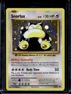 2016 Pokemon XY Snorlax Black Star Promos #XY179
