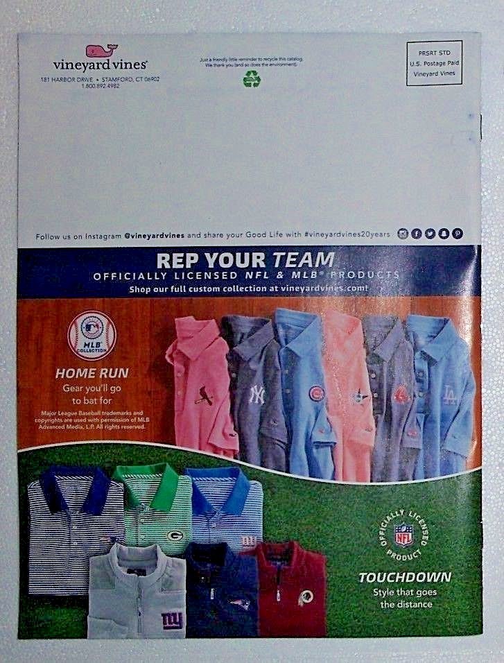 VINEYARD VINES FALL 2018 CLOTHING CATALOG BROCHURE MINT CONDITION BRAND NEW!