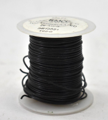 Nasco TC/PVC/Insulated Copper Connecting Wire 22AWG 20 Gauge 100' L Black