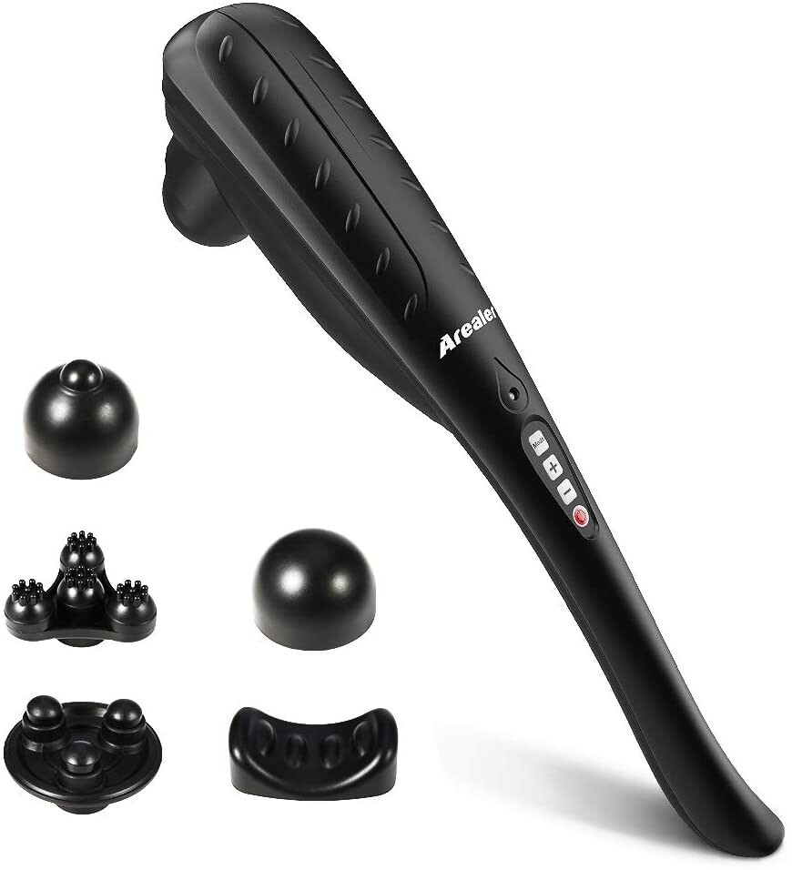 NEW Hand Held Back Massager, Deep Tissue Percussion Massager, Arealer