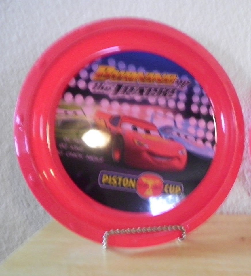 Disney Cars Hard Plastic Speed McQueen Plate & bowl Set