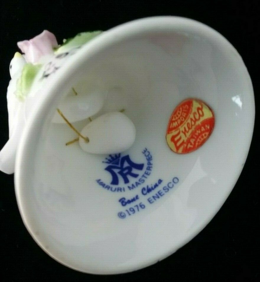 ENESCO Maruri Masterpiece COLLECTIBLE BELL Bone China 25th SILVER Anniversary