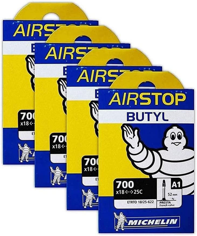 A1 Airstop 700X18-25C Road Bike Tube Bundle 52Mm Smooth Presta - 4 PACK