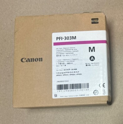Canon PFI-303M Magenta Ink for imagePROGRAF iPF810 iPF815 iPF820 iPF825 Ex 04/22
