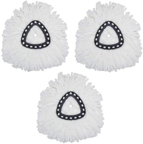 3x Replacement Microfiber Mop Head Easy Clean Wring Refill For O-Cedar Spin Mop