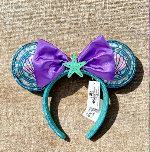 Loungefly Disney~Ears Princess Stained Glass Little Mermaid  display picture 1