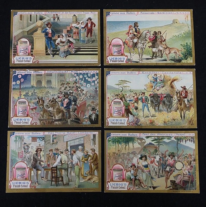 6 Bilder, Komplette Serie: Scenen Aus Italien. Sanguinetti=911, 1907. Lie 616698