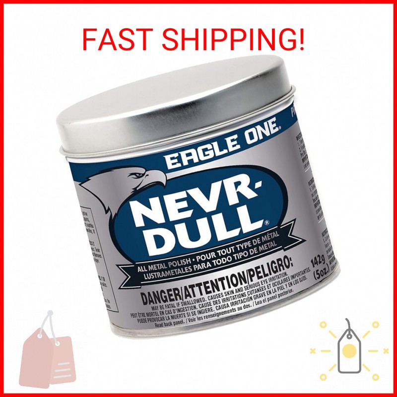 Eagle One Car Polish, Nevr-Dull Wadding Metal Polish, 5 Oz