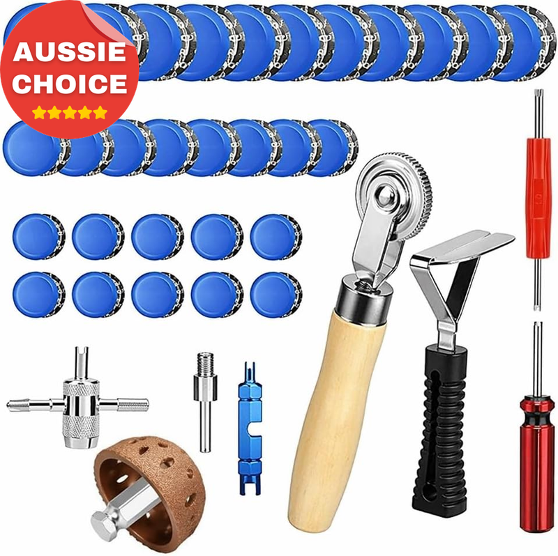 67PCS Heavy Duty Tire Repair Kit Tool Set Tungsten Steel for Cars Trucks ATVs