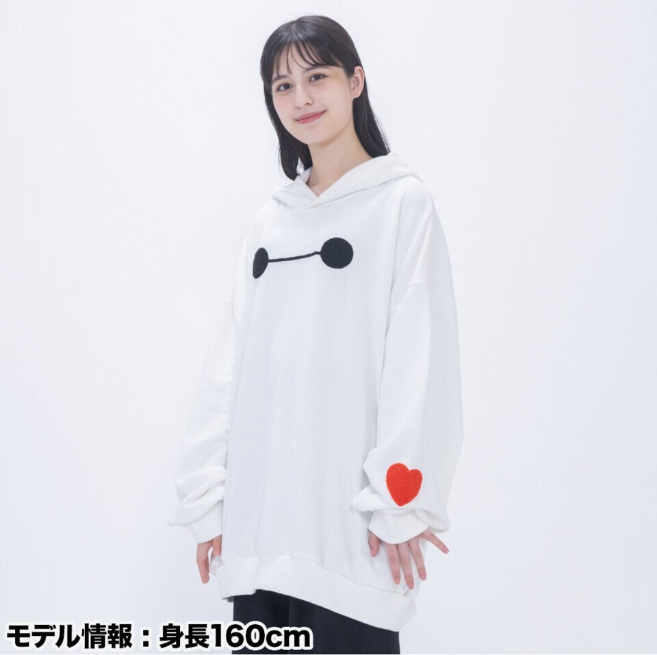 Tokyo Disney Resort Baymax Hoodie Big Hero 6 UNISEX loose-fitting Parka M - L Tokyo Disney Resort Baymax Hoodie Big Hero 6 UNISEX loose-fitting Parka M - L