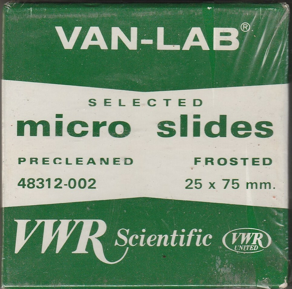 Microscope Frosted Slides VWR Scientific 48312002 1mm thick