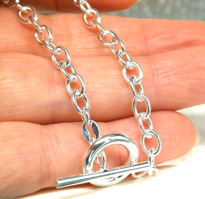 Sterling silver deals t bar bracelet