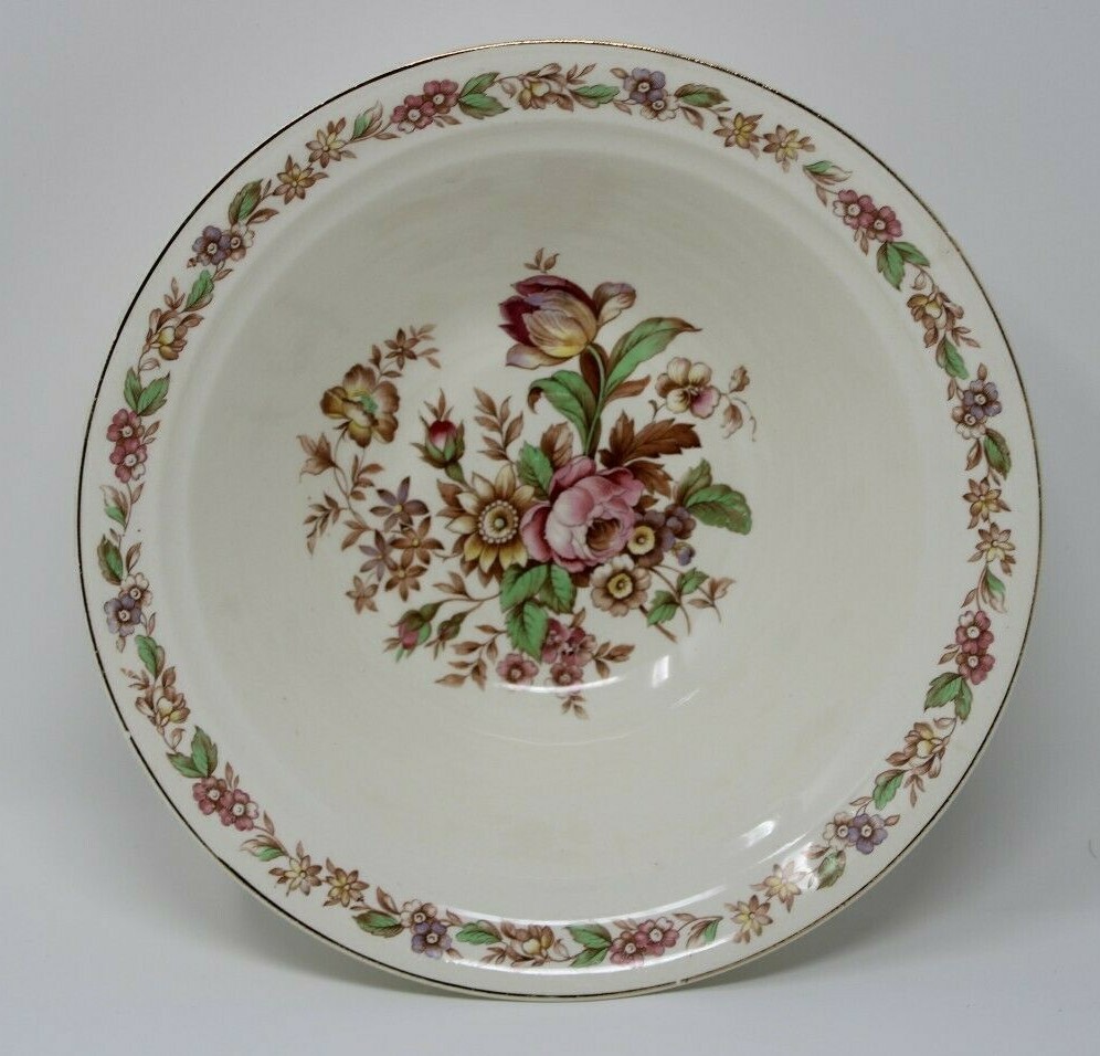 VTG Crown Potteries Co Made in U.S.A. 8.5" Round Serving Bowl eBay