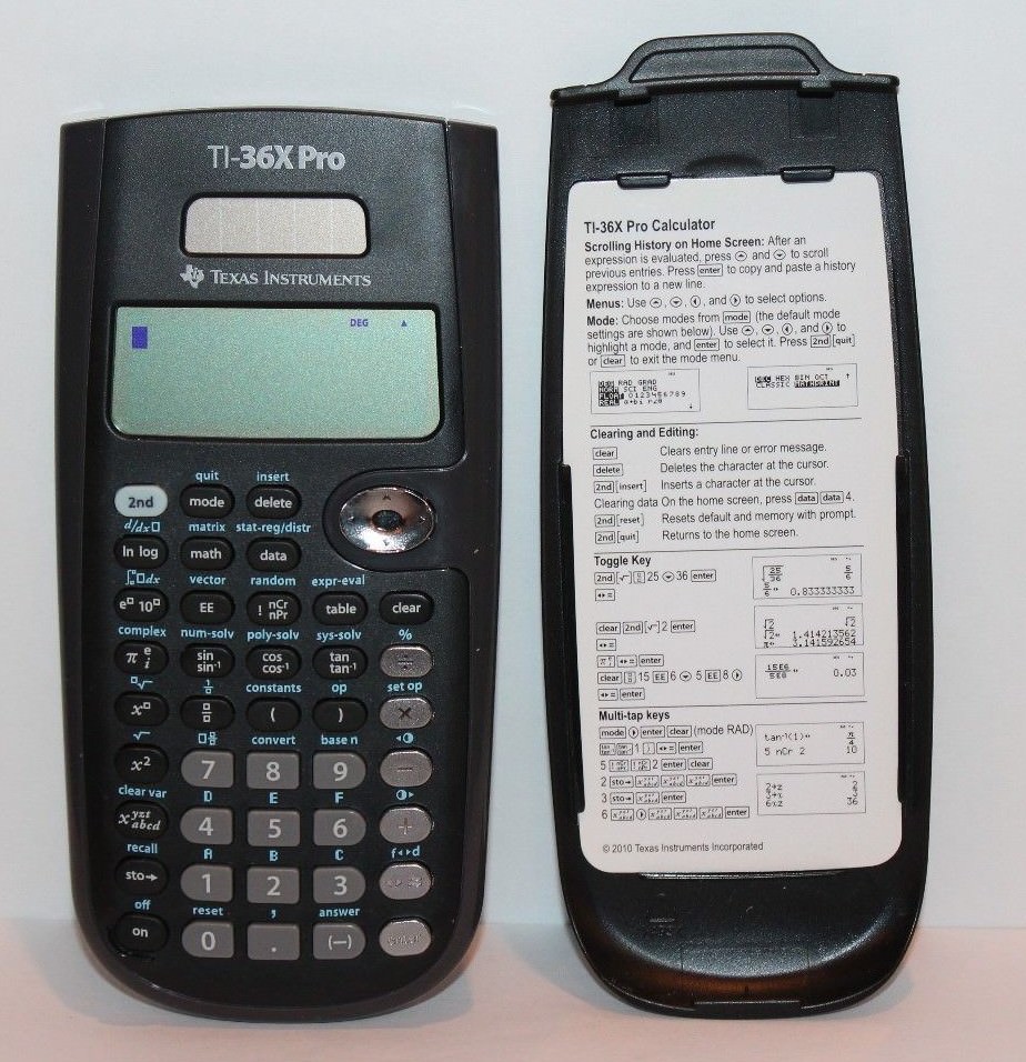 Texas Instruments TI-36X Pro Solar Scientific Calculator W/ Cover
