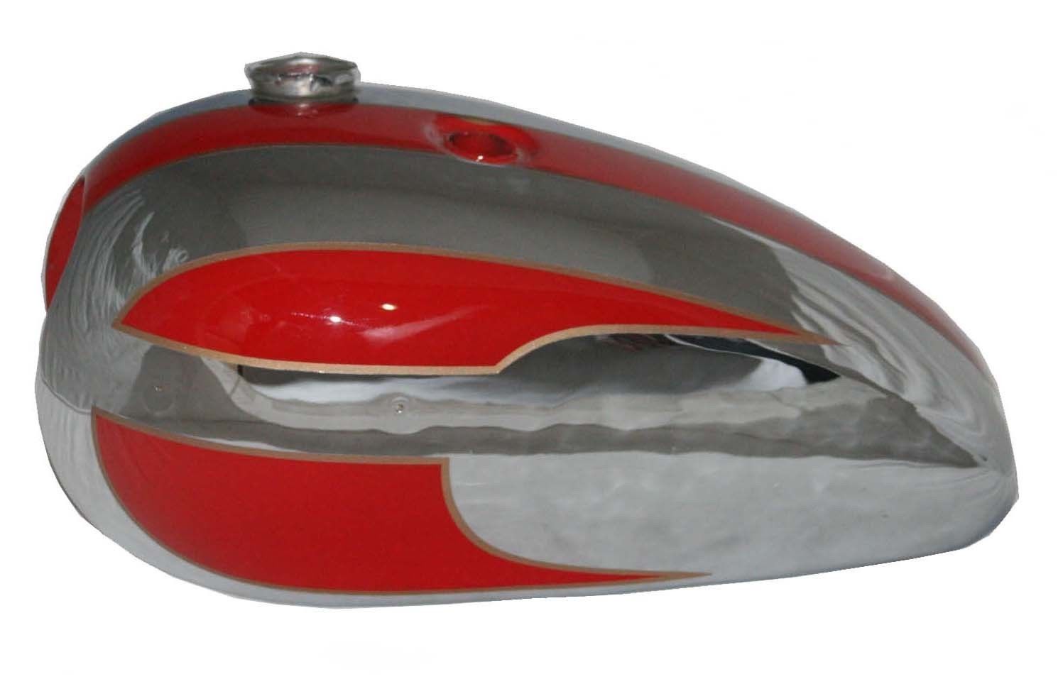Fits Triumph T140 Bonneville 73 -78 Chrome Red Painted Patrol Tank  