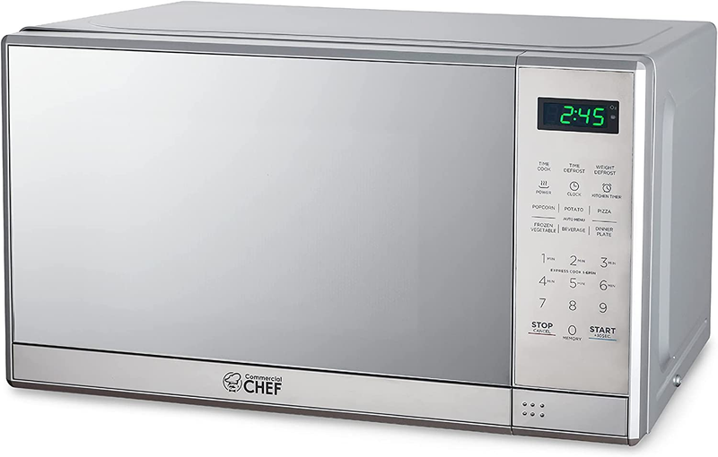 Small Microwave 0.7 Cu. Ft. Countertop Microwave with Digital Display, Stainless