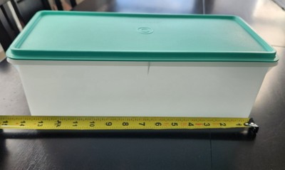 New* Tupperware Jumbo Bread Server Keeper Storage Container Sheer/Mint