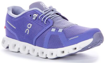 Pre-owned On Running Cloud 5 Reflective Womens Sneakers Cloudtec Shoe Lavender Us 5 - 1