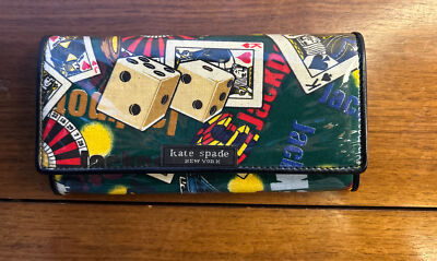 OOAK  kate Spade New York  Las Vegas Poker Cards Jackpot Wallet