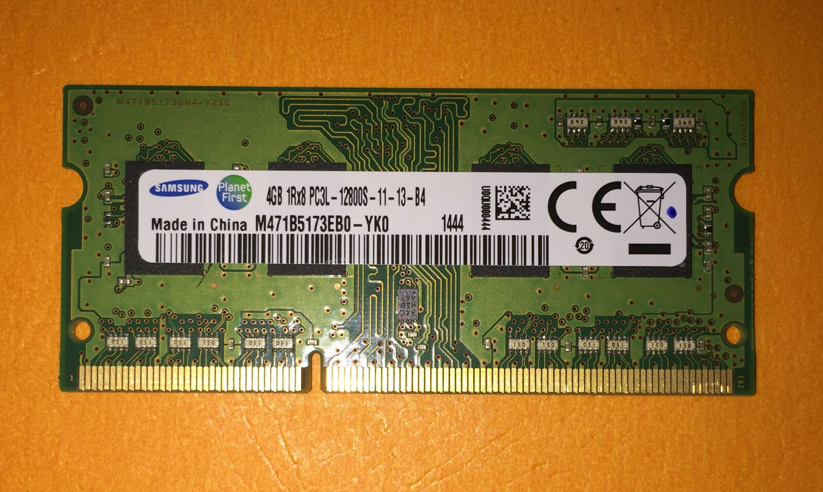 Samsung 4GB DDR3L PC3L-12800s 1600MHz SO-DIMM Laptop Ram Memory M471B5173EB0-YK0