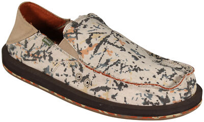 

Sanuk Sidewalk Surfer Donavon — брызги краски — новый, Коричневый