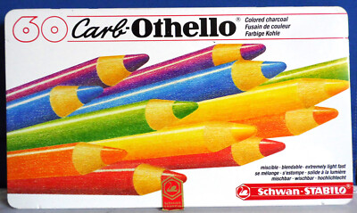 60 Carb-Othello Colored Charcoal Pastel Pencils Schwan-Stablio Germany