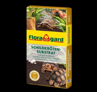 Floragard Schildkrötensubstrat 50 L Terrariumeinstreu Bodengrund Reptilien Erde