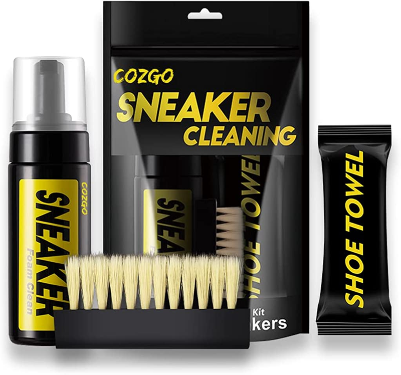 Cleaner Kit Shoe Sneaker for Leather White For Shoes with Tennis Foam Cleaning