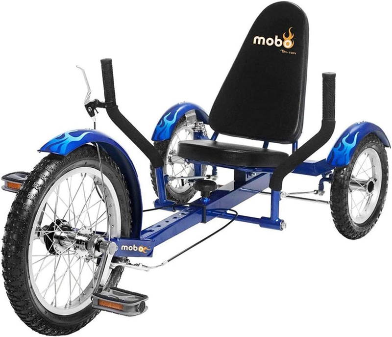 Mobo Triton Pedal Go Kart Trike. Kids 3-Wheel Bike. Youth Cruiser Tricycle