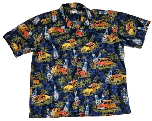 古着 “ Bahama” Hawaiian Shirt Tommy Bahama Mens Short Sleeve Button Down Hawaiian Shirt