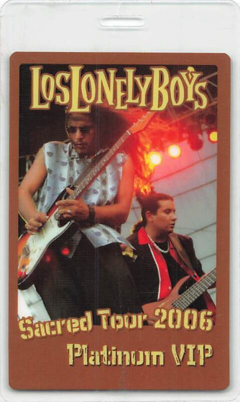 Los Lonely Boys Backstage Pass 2006 Brown Platinum VIP Laminate Variant