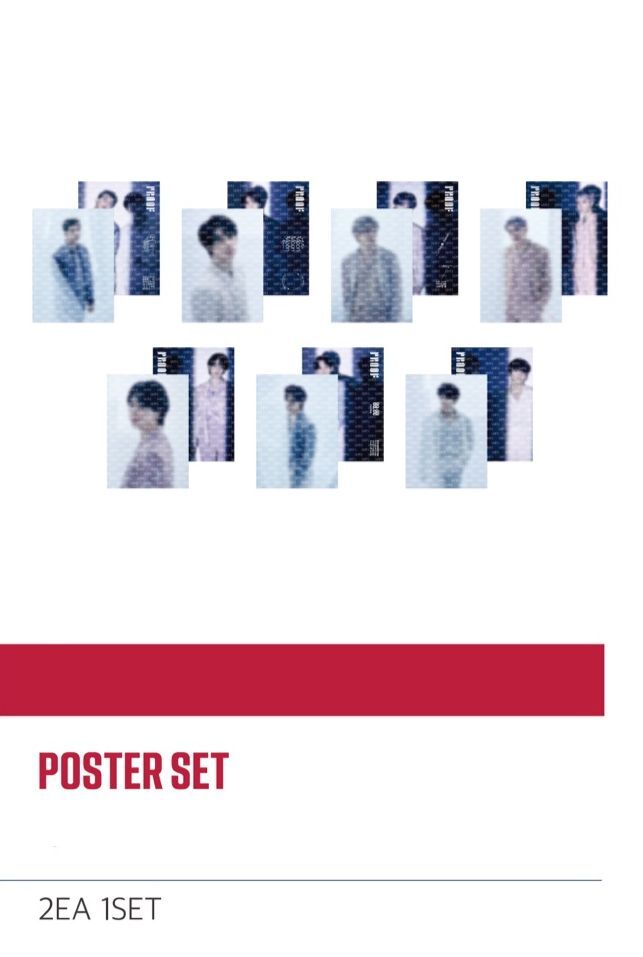 BTS 2022 BTS EXHIBITION PROOF OFFICIAL GOODS POSTER SET NEW
