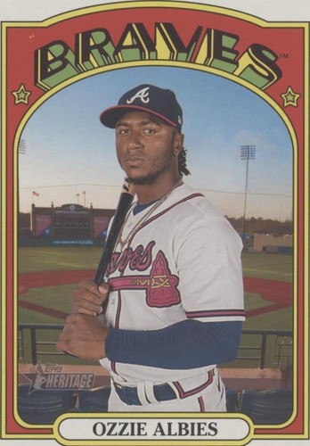 2021 Topps Heritage High Number - Ozzie Albies #OB-OA