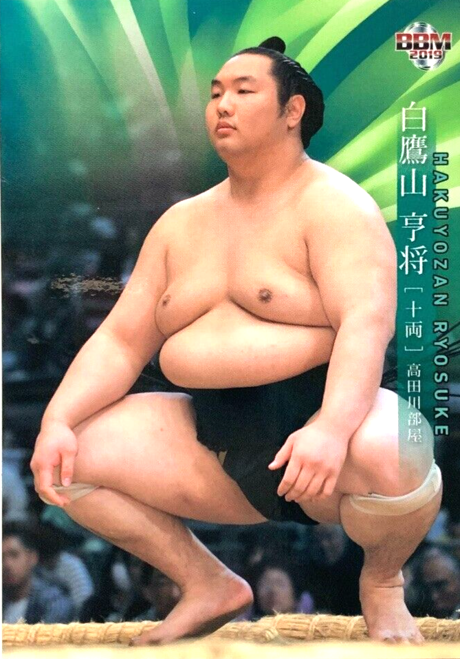 Hakuyozan Ryosuke Sumo Wrestler Trading Card Rikishi BBM TCG