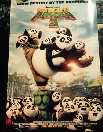 KUNG FU PANDA 3 Authentic 27x40 D/S Movie Poster. | eBay