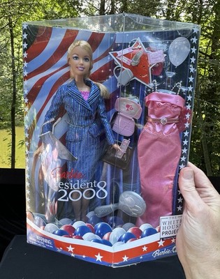 2008 Mattel Barbie For President Doll #M6093 The White House Project NRFB