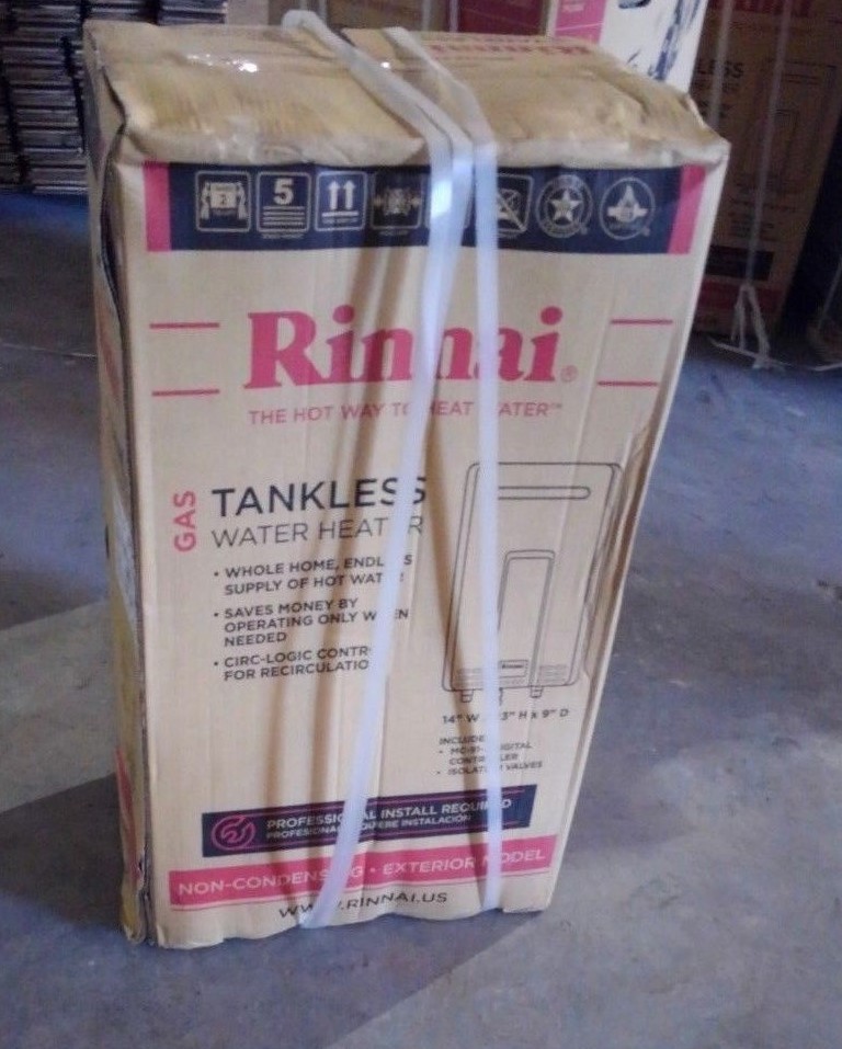 Rinnai RUR199eN  External Tankless Water Heater Natural Gas New in box.