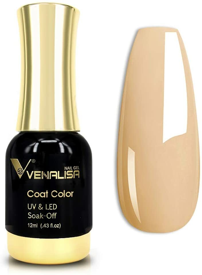 Venalisa Gel Nail Polish 12ml Black Color Soak Off UV LED Nail Gel Polish Nail