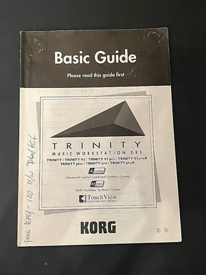 Korg Basic Guide Trinity Music Workstation DRS Owner's Manual