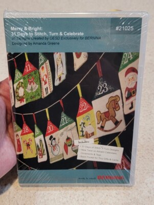 OESD FOR BERNINA EMBROIDERY CD #21025 MERRY & BRIGHT - New!