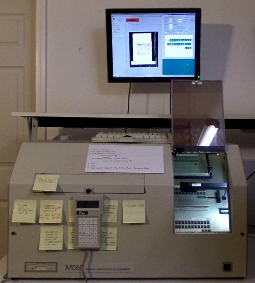 Mekel Microfiche Microfilm Scanner - Ready To Scan