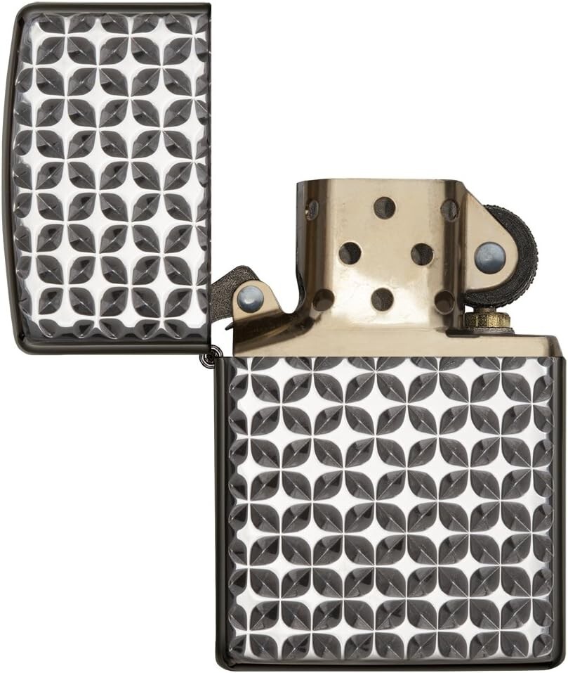 Zippo 28186 Armor Brite Cut High Polish Black Ice