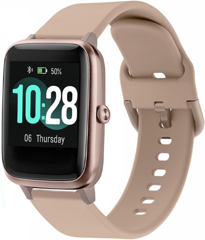 Vicrior Bands Compatible with ID205L Smart Watch, 19Mm Quick Release Soft Silico