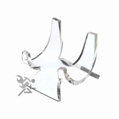 Clear Acrylic Easel Display Stands for 2'' to 5'' Saucers (1-3/4'' High) Qty: 12